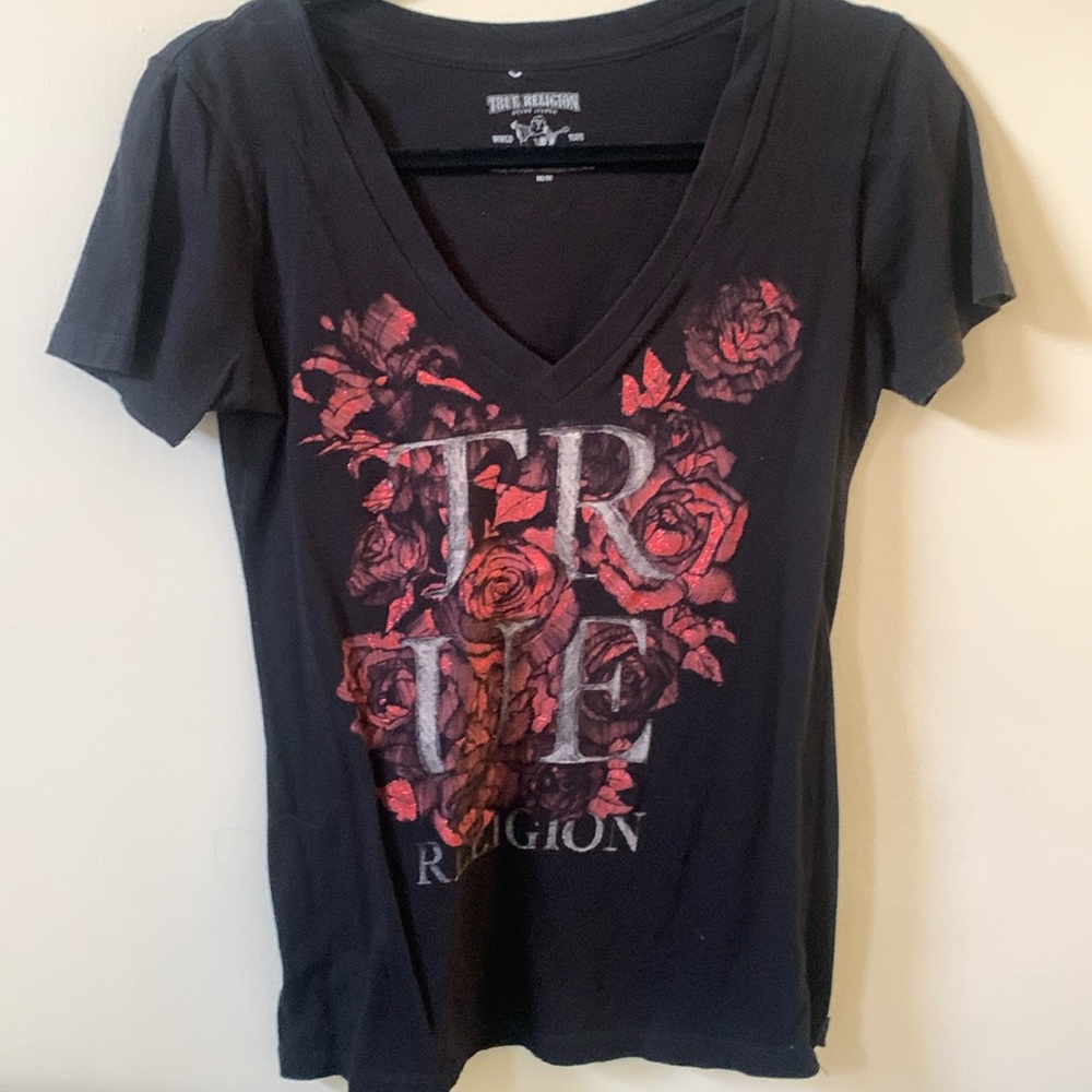 Ladies medium black True religion Tshirt